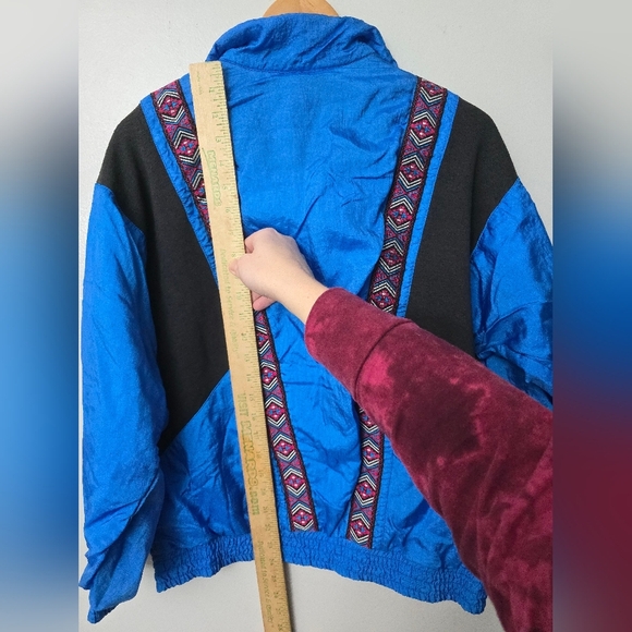 Vintage 80's 90's Lavon by Cheerful Corp Blue 1/2 Zip Sweater Size Medium *Read* - Picture 11 of 11